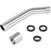 JAXICREY Estensione per soffione doccia, braccio doccia G1/2, filettatura in acciaio inox, prolunga per doccia, braccio di prolunga per soffione doccia, asta per bagno