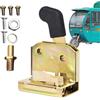 Generico Set serratura maniglia per carrello elevatore, chiusura serratura porta trattore,Serratura della maniglia della porta Serrature della porta del caricatore | Parti di ricambio per hardware per porte in