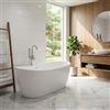 BB BuyBath Vasca da bagno 150 cm in acrilico asimmetrica a libera installazione - Stapol