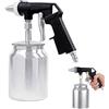 Chingcoo Pistola sabbiatrice ad aria compressa 6,2 Bar 1000 ml Contenitore in alluminio - Sabbiatrice per rimuovere la ruggine, pulizia delle cerchioni e pulizia delle superfici metalliche
