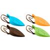 Hsthe Sea 4 pezzi di gomma silicone fermaporta ferma finestra fermaporta in silicone foglia cuneo (mix colcor)