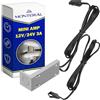 MONTERAL Interruttore Touch con Funzione Dimmerabile per Lampade e Strisce LED 12V/24V 3A - con 2 Cavi con Connettori Mini AMP - MONTERAL