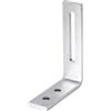 Parotec 10 Pezzi Angolo Regolabile per Edilizia Montaggio 80 x 60 x 20 x 2,5 mm Connettore Angolare con Foro Lungo in Acciaio Zincato per Collegamenti in Legno