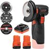 Dnipro-M Mini Smerigliatrice Angolare a Batteria 12V, 76mm. Motore Senza Spazzole, 18500 rpm, per Taglio, Lucidatura e Levigatura. Include 2 batterie 2Ah, caricatore e 7 dischi. CG-12BC Ultra