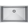 Melanstar Lavello in acciaio inox, 74 x 44 cm, lavello a un seno, 1 lavabo, con sifone, acciaio inox argentato Kitchen Sink