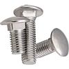 BOZONLI Bullone carrello, acciaio inox A2, bulloni a testa tonda con collo quadro, filettatura completa, M8×30mm, 5 pezzi