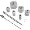Yosoo Health Gear Set Punte Foro TCT Carburo di Tungsteno 6 Pezzi, 35-110 | Foratura pulita in cemento mattoni blocco, Set foro con punta guida e prolunga SDS+ 300 mm, Per tubi acqua riscaldame