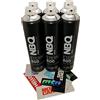 PROGAL COLORS NBQ ETERNAL - Six Silver Pack - (6 x argento 600 mL + PEGATINE) argentato opaco ad alta pressione di essiccazione ulttarapido Bombing GRAFFITI perfetto per artigianato e decorazione