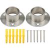 Pxyelec Porta flangia in acciaio inox per tubo d'acciaio diametro 38 mm, confezione da 2