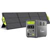 FOSSiBOT F1200 Generatore Solare con Pannello Solare 200W,Centrale Elettrica Portatile 1200W, 024Wh LiFePO4 con Uscita AC, 13 Prese Accumulo di Energia Mobile per Outdoor, Campeggio in Camper Backup