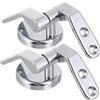 LOORGVEL Cerniere per Copriwater in Lega di Zinco, Argento, Resistenti alla Ruggine alla Deformazione, per Sedile Wc