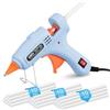 Ainiv Pistola per Colla a Caldo, 30W Mini Pistola a Caldo Professionale, Pistola Colla a Caldo con 30 Pezzi 7mm*150mm Colla Stick di Colla, per Arte DIY a Scuola, Riparazioni, Artigianato, Hobby-Blu