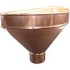 Generico IMBUTO Raccoglitore in lamiera per grondaia - Modello Catania - Diam. Ø80 mm Ø100 mm - Vari colori disponibili (Testa di moro, bianco grigio, bianco puro, grigio antracite, ecc.) (Ø80, Prev. Rame)