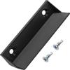 AERZETIX - Set di 5 maniglie per installazione su telai di zanzariera + 10 viti autofilettanti Ø3.9x13 mm | in plastica colore nero