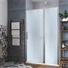 IXBOX SHOWER WET FOR FUN Clematis Porta Battente Cabina Doccia Sinistro Cristallo Stampato 6 mm Box Doccia per Nicchia (cm 127-129 x 195 H)