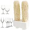 Generic Lucidatrice per Bicchieri da Casa Elettrica, Macchina Lucidante con Asciugatura Automatica 600 Rpm Asciugatura Istantanea Lucidatrice per Bicchieri da Vino a Rotazione White