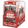 Wild West Beef Jerky 16x60g Original, carne secca proteica, snack proteico Beef Jerky, carne essiccata di manzo