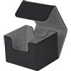 Scatola Porta Carte Premium per 130 Carte Collezionabili con Tasca con Cerniera.