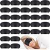 Jeffbaubl Maschera per dormire, 30 pezzi, maschera per gli occhi, copertura per gli occhi, maschera per dormire con naselli elastici, occhiali da notte portatili per uomo e donna, gioco da viaggio