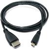 System-S - Cavo Estensione HDMI 2.1, 150 cm, da Maschio a Micro Maschio, Colore: Nero