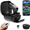 Justdfine Anello di scorrimento a punta delle dita, doppia modalità+touchpad Bluetooth 5.3 + 2.4 G Page Turner per Tik Tok iPhone iPad, 2 in 1, portatile, mouse Bluetooth, senza fili, telecomando per dita, nero