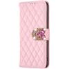 BLOTECH Portafoglio Glitter Compatibile con Samsung Galaxy S25ULTRA Copertura Bling Glitter Rosa Custodia in pelle Lucida Conchiglia Portafoglio Premium PU Custodia e Glitter 3D Bella Strass Cover