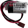 MUKUZI Batteria compatibile con [Omron] CJ1, CJ1G, CJ1H, CPM2A, CQM1H, NS7 CPM2A-BAT01 ER3V/3.6V con spina marrone