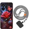 vingarshern Cover ZTE Blade V60 Vita Custodia in Silicone Sottile,ZTE Blade V60 Vita Cover Antiurto Con Motivo,ZTE Blade V60 Vita Case Silicone Con Catena/Cordino per Cellulare,Modèle*09