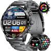 LIGE 1.43" AMOLED Smartwatch Uomo con Chiamata Bluetooth,400mAh,24/7 Cardiofrequenzimetro SpO2,IP68 Impermeabile 124 Modalità Sportive Smart Watch per Android iOS, ST2-R PRO