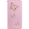 BLOTECH Custodia per REALME C75 5G Cover Bling Bling Glitter Brillantini Brillante Grigio Case Shell Wallet Premium Oro Rose PU Glitter Brillanti 3D Farfalla Strass Cover Magnetico Copertura