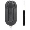 Kesiku FIAT 500 Chiave per FIAT 500 500L Ducato Doblo Punto Panda Bravo Citroen Relay Ford KA Vauxhall Combo Peugeot Boxer, chiave auto Fiat Punto, telecomando FIAT - 1 pezzo