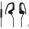 aiino italian ideas aiino - Auricolari Go Sport I Archetto Ergonomico I Microfono Integrato I Compatibilità Universale I Perfetto per Lo Sport I Massima Stabilità - Nero