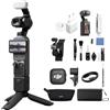 DJI Osmo Pocket 4 Combo Creator, fotocamera stabilizzata tascabile per vlog, CMOS da 1″ e 4K/240fps, 107 GB di memoria integrata, Trasmettitore Mic 3 (Multiple Accessories Bundle)