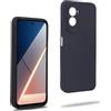 REY Cover in Gel TPU Nera per XIAOMI Poco M7 4G, Ultra Sottile 0,33 mm, Morbido Flessibile, Custodia Silicone