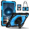 FONREST Custodia robusta per Samsung Galaxy Tab S10 Lite 10.9 pollici 2025 SM-X400/X406B con supporto per penna a S, cavalletto girevole, impugnatura rigida antiurto armatura cover w/tracolla (nero +