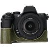 VOVMOEYA Custodia protettiva per fotocamera Nikon Z50 II Mirrorless, per Nikon Z50II, mezza custodia con interno in morbida microfibra per Nikon Z50 II, funzione di copertura per fotocamera Nikon Z50