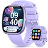 AIMIUVEI Smartwatch Bambini, Orologio Smartwatch Bambini con 100+ Sportive Contapassi Sveglia Sonno IP68 Impermeabile Android iOS, Smartwatch Ragazza e Ragazzo per 5-16 Anni Regalo, Viola