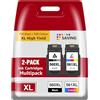 STAROVER Cartucce 560XL 561XL Sostitutiva per Canon 560 561 XL per Canon PIXMA TS5350i TS7450i TS5350 TS7450 TS7451 TS5351 TS5352 TS5353 e Serie TS5300 Nero & Colore | Confezione da 2