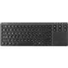 SANWA - Tastiera Bluetooth multi dispositivo con touchpad, tastiera ricaricabile con trackpad per computer portatile desktop PC iPad/iPhone Tablet, compatibile con MacBook, Windows, Android, iOS, nero
