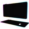 ZORESYN Tappetino per mouse da gioco RGB, 100 x 50 cm, grande tappetino per mouse con luce a LED, tappetino per tastiera, accessori da gioco per scrivania, base in gomma antiscivolo, grande tappetino