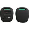 ELLENNE Guscio Chiave NERO Cover per Toyota AYGO Yaris RAV4 Silicone TOY45