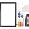 Duotipa Touch Screen Digitizer sostitutivo per tablet Doogee U10 da 10,1 pollici, con kit di strumenti di riparazione (senza schermo LCD)