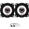 IPNOSIS Kit 2 Casse Anteriori O Posteriori Alpine SXE-1025S Da 10 Cm Compatibile Con Suzuki Wagon R+, Opel Agila Dal 2000 Al 2007 + 2 Connettori
