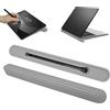 kwmobile Supporto Laptop per Laptop PC/Portable Monitor/Tablet - Mini Supporto per Laptop con Righello e Portapenne - Per Tablet e Notebook - grigio
