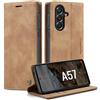 Ottcooed Cover per Samsung Galaxy A57 Custodia, Cover Pellicola a Libro Portafoglio in Pelle Porta Carte Protettiva Slot per Scheda Flip Case Wallet Case con Samsung Galaxy A57, Marrone