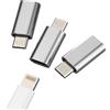 zoyuzan Adattatore di ricarica da Lightning a Micro USB (3 pezzi) per cavo iPhone, jack femmina a USB micro maschio, Android, caricatore per cellulare, accessorio per Samsung Galaxy S6 Edge + S7 Active