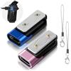Ermorgen 2 Pezzi Adattatore USB C Compatibile per Adattatore di Ricarica Portatile 5V/1A per Samsung Galaxy Fit 3/Huawei Watch Fit 3/2/Fit/Fit Mini, Huawei Band 10/9/8/7/6/6 Pro/Honor Band 9/7/6/ES-Rosa/Blu