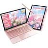 LONGEVINCE Mini Laptop 2 in 1 da 10,95 Touch Screen, Notebook Convertibile 360° Win 11 Pro, PC Portatile Celeron N95, 16GB DDR5+256GB SSD, 2000*1200, Tastiera Italiana Retroilluminata, Stilo,Oro Rosa