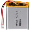ELLENNE - BATTERIA LIPO DIY 503035-3,7V DC 500mAh CONNETTORI 2P-PH