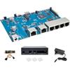 WayPonDEV Banana Pi BPI-RV2 RISC-V Router Board Gateway Board 1x 2.5G WAN 5X Gigabit LAN 512MB DDR3 RAM M.2 Mini PCIE USB 2.0, per host di workstation Enterprise Grid Gateway (con MetalCase, Basic Kit)